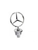 Emblema Capota Fata Mercedes-Benz 44mm, Articulatie Protectie Impact, Originala