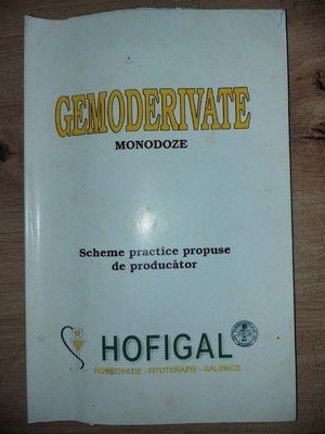 HOFIGAL - GEMODERIVATE MONODOZE SCHEME PRACTICE PROPUSE DE PRODUCATOR foto