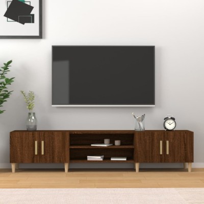 vidaXL Comodă TV, stejar maro, 180x31,5x40 cm, lemn prelucrat foto