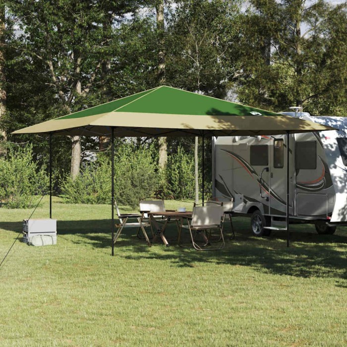 vidaXL Cort Canopy Pop-up Verde 400 x 400 cm țesătură