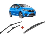 Cumpara ieftin Set 3 stergatoare HONDA JAZZ IV (GK_) din 2015, pentru parbriz si luneta fata si spate auto, Bosch Twin, din cauciuc siliconat rezistent, HONDA