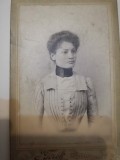 Foto CDV Torok Bucuresci portret femeie eleganta