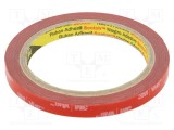 Bandă de fixare 3M acril gri 9mm x 5,5m x 0,4mm