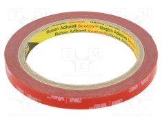 Bandă de fixare 3M acril gri 9mm x 5,5m x 0,4mm