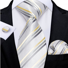 Set cravata + batista + butoni - matase 100% - model 533 foto