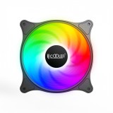 VENTILATOR PCCOOLER PC 120x120x25 mm, RGB LED, 3 PIN, Hydro Bearing, fixed LED RGB, 1 buc. in pachet &quot;FX-120-3&quot;