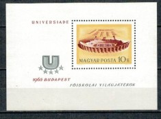 Ungaria 1965 - Universiada, sport, colita neuzata foto