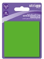Notite Adezive Strigo 75A 75 mm, Verde Neon, 50 File