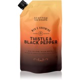 Scottish Fine Soaps Thistle &amp; Black Pepper săpun lichid rezervă 1200 ml