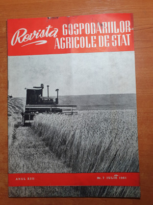 revista gospodariilor agricole de stat iulie 1961-GAS secueni foto