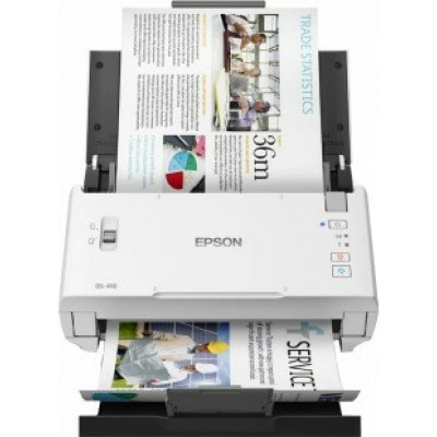 SCANNER EPSON DS-410 dimensiune A4 tip sheetfed viteza scanare: 52 ipm alb-negru si color rezolutie optica 600x600dpi ADF Single Pass 50 pagini duplex foto