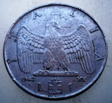 2.020 ITALIA WWII VITTORIO EMANUELE III 1 LIRA 1942 R MAGNETIC, Europa