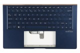 Carcasa superioara cu tastatura palmrest Laptop, Asus, ZenBook 13 UX334F, UX334FA, UX334FAC, UX334FL, UX334FLC, 90NB0MX3-R31UI0, 90NB0MX3-R31US0, 13N1