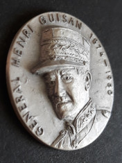 Medalie argint mat 0.999 - Elvetia. Mobilizarea generala 1939 / Gen. H. Guisan foto