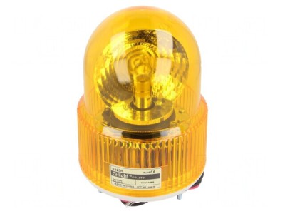 Semnalizator Lumină Rotativă Ambră 24VDC IP44 foto