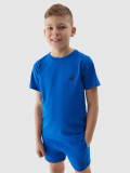 Tricou unicolor pentru băieți - cobalt, 4F Sportswear