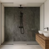 Set 4 panouri perete dus Bladel 120x60 cm PVC Urban Grey