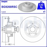 Disc frana spate DELPHI, Renault Megane Grand Coupe IV Sedan, 10.2016-, Megane IV Grandtour, 04.2016-, Megane IV Liftback, 11.2015-, Megane IV Sedan,