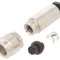 Conector M9 mamă IP67 8 pini aurit