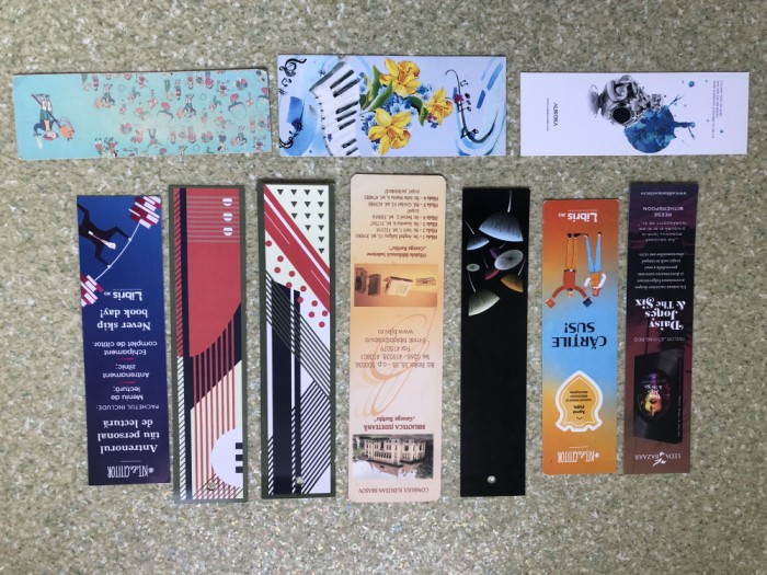LOT DE 10 SEMNE DE CARTE DE COLECTIE CU RECLAME