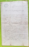 F527-I-Filatelie-Document vechi Regatul Bayern 1852 stampile 13 Gulden+ Stema.