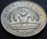 Cumpara ieftin Moneda exotica 5 RUPII / Rupees - MAURITIUS, anul 1992 *cod 4928, Africa