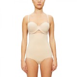 Chilot Modelator Dama, Talie Inalta cu Silicon, Fara Cusaturi, Efect Push-Up, Anti-transpirant, Crem. Marimi: S/M, M/L, L/XL