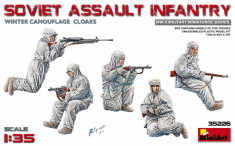 1:35 Soviet Assault Infantry (Winter Camouflage Cloaks) - 5 figures 1:35 foto