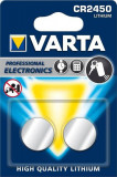 Baterie CR2450 Varta buton litiu 3V 560mAh