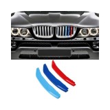 Set ornamente grila fata BMW X5 E53 1999-2006 pentru 7 bare, tricolor