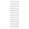 Jaluzea tip zebra alb lățime țesătură 65,9 cm poliester