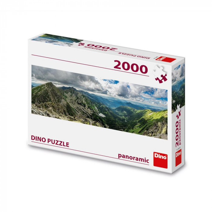 Puzzle panoramic, Munti, 2000 piese &ndash; DINO TOYS