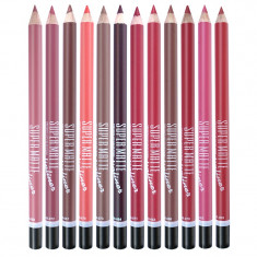 Set creioane de buze Color Matte MN, 12 bucati foto