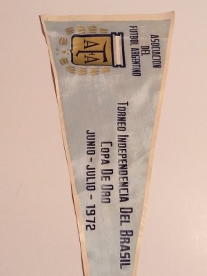 Fanion (veche) fotbal - ARGENTINA (Turneul de fotbal din Brazilia 1972) foto