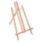 Sevalet desen si pictura pentru masa, tip trepied, lemn, natur, 30 cm, Oem