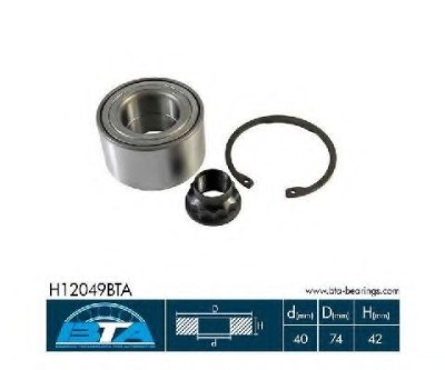 Set rulment roata TOYOTA AVENSIS (T25) (2003 - 2008) BTA H12049BTA foto