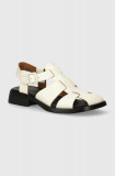 Camper sandale de piele Dana femei, culoarea alb, K201489.006