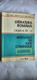 LITERATURA ROMANA CLASA A XII A ANTOLOGIE DE TEXTE COMENTATE