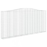 Cumpara ieftin Cos gabion arcuit, 400x30x180/200 cm, fier galvanizat