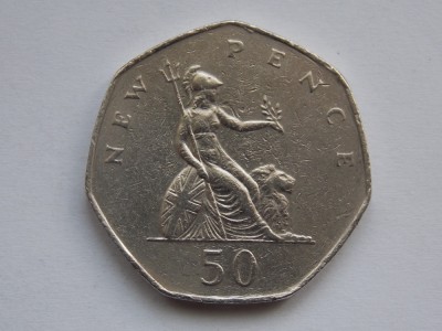 50 NEW PENCE 1977 GBR foto