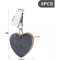 Set 8 greutati pentru fata de masa, 7 x 4 cm, marmura, gri