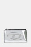 Diesel portofel de piele 1DR 1DR CARD HOLDER III culoarea argintiu, X10270.PS202