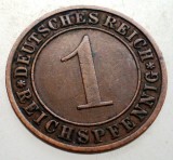 B.142 GERMANIA WEIMAR 1 REICHSPFENNIG 1931 A