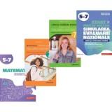 Pachet 4 carti Ma pregatesc pentru Evaluarea nationala 2026 Clasa a 8-a Limba si literatura romana si Matematica - Anton Negrila, Marinela Pantazi, Mi