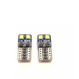Set 2 becuri auto W5W/ T10-2 Smd -12V -CANBUS-alb