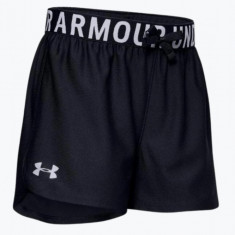 Pantaloni scurti baieti Under Armour 122-128 cm, 6-7 ani, Negru, Talie 58 cm, lungimea exterioara a cracului 24 cm, 122-128 CM