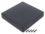 Carcasă universală 125mm x 125mm x 25mm ABS neagră IP40