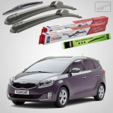 Cumpara ieftin Ștergătoare Kia Carens IV RP 2013-prezent | Set Față și Spate Flat &ndash; TeamCar&reg;