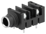 Soclu Jack 6,3mm Mamă 90&deg; Cositorit