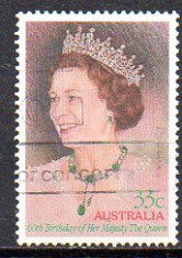 Australia 1986, Aniversari - Regina Elisabeta a II-a, stampilat foto